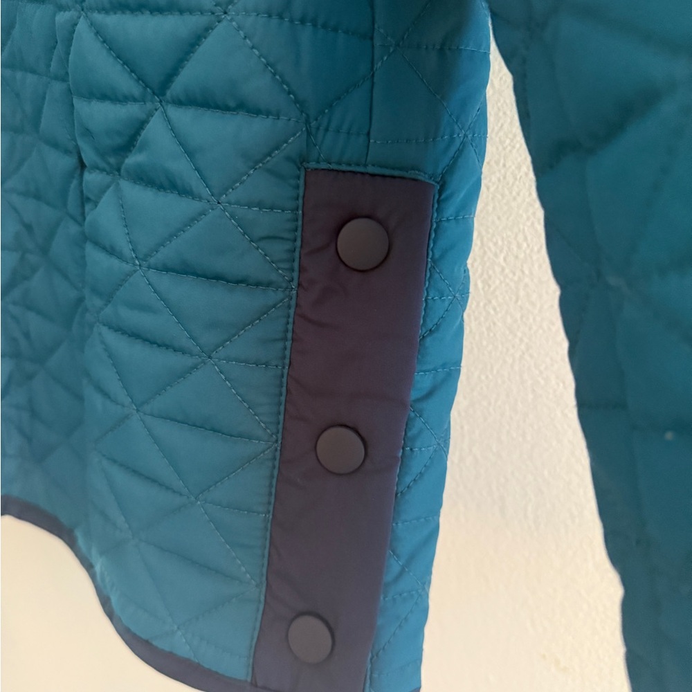 Lands' End Women's Teal Quilted Puffer Jacket - Picture 5 of 6